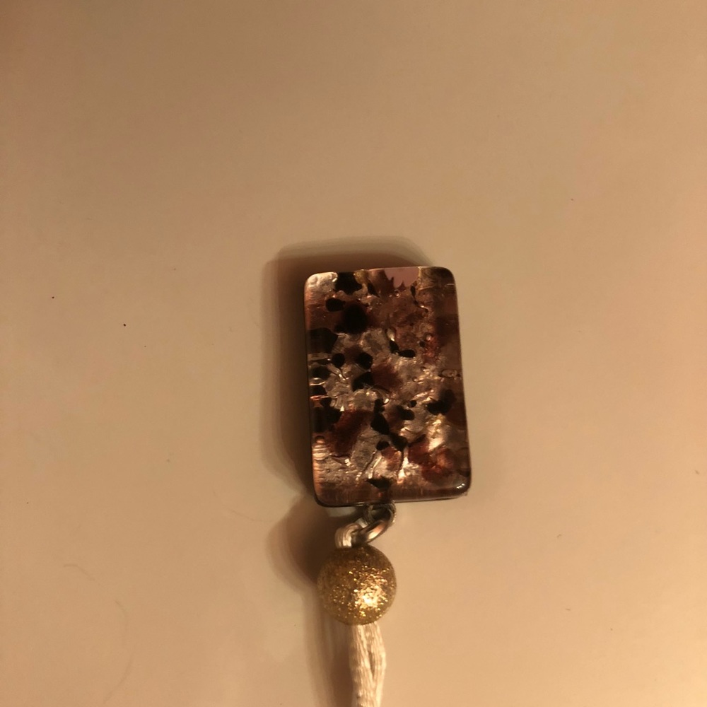 Handmade glass blown pendant